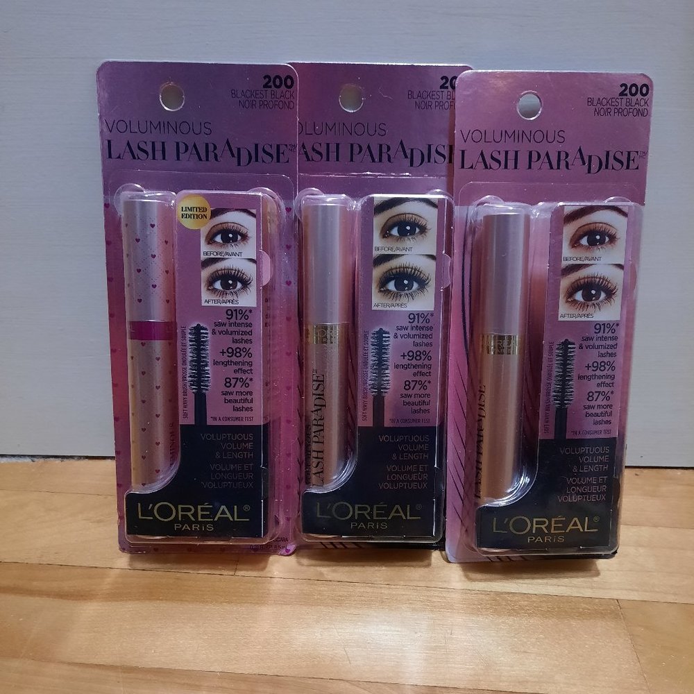 NEW SEALED L'Oreal Volumious Lash Paradise Mascara (Bundle of 3)